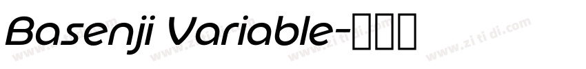 Basenji Variable字体转换